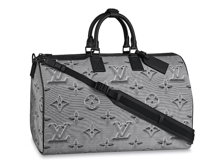 LV Reversible Keepall Bandouliere Monogram 3D 50 Rainbow/Grey/Black
