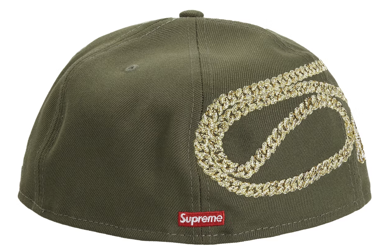 Supreme Jesus Piece S Logo New Era 59Fifty Hat Olive