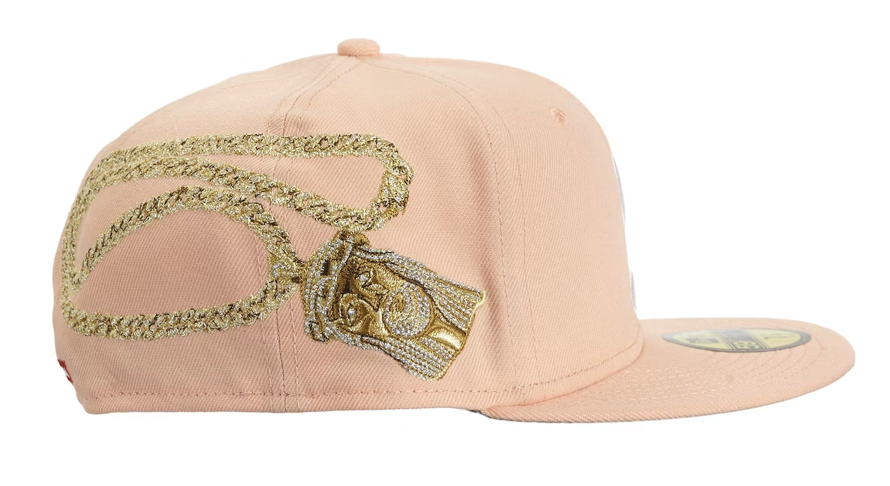 Supreme Jesus Piece S Logo New Era 59Fifty Hat Light Pink