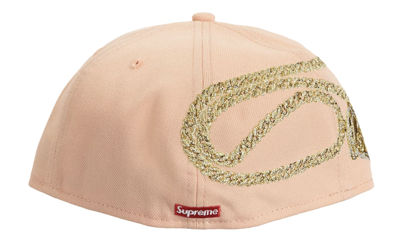Supreme Jesus Piece S Logo New Era 59Fifty Hat Light Pink