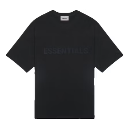 Fear of God Essentials Boxy T-Shirt Applique Logo Dark Slate/Stretch Limo/Black