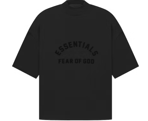 Fear of God Essentials Arch Logo Tee Jet Black