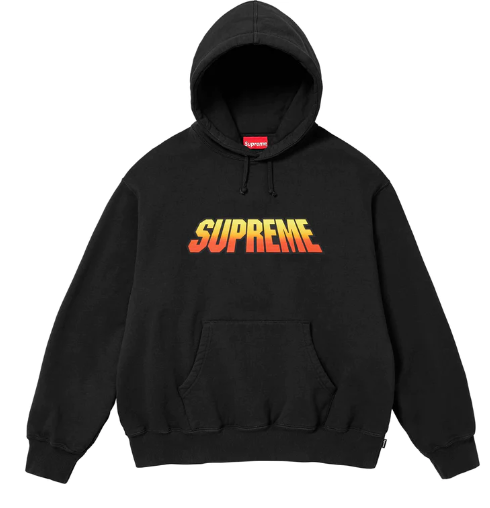 Hoodie Gradient Hooded Sweatshirt Black