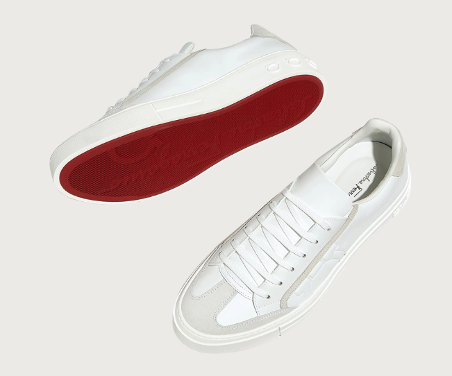 Salvatore Ferragamo Men´s Born Gancini Leather Matte White