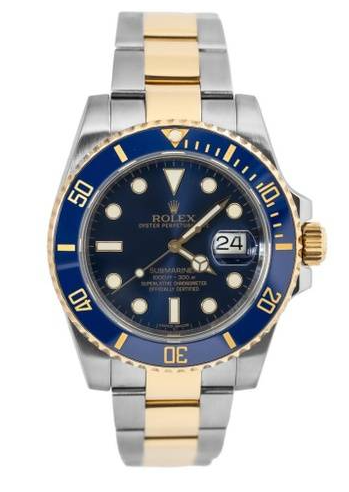 Rolex Submariner Date Stainless Steel and Yellow Gold Bracelet 40mm