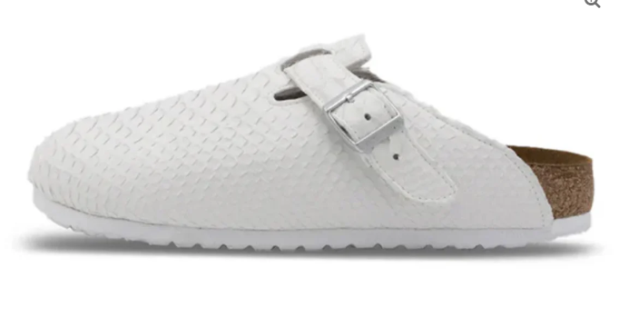 SRGN Birkenstock Luxe White Mule