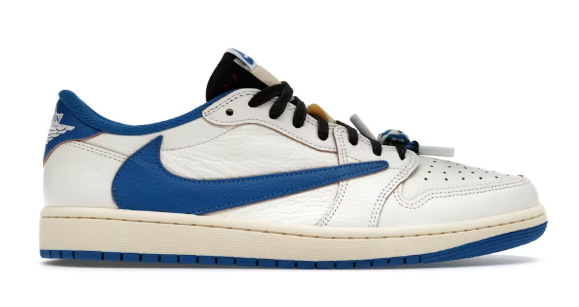 Jordan 1 Retro Low OG SP Fragment x Travis Scott Sail Navy Blue