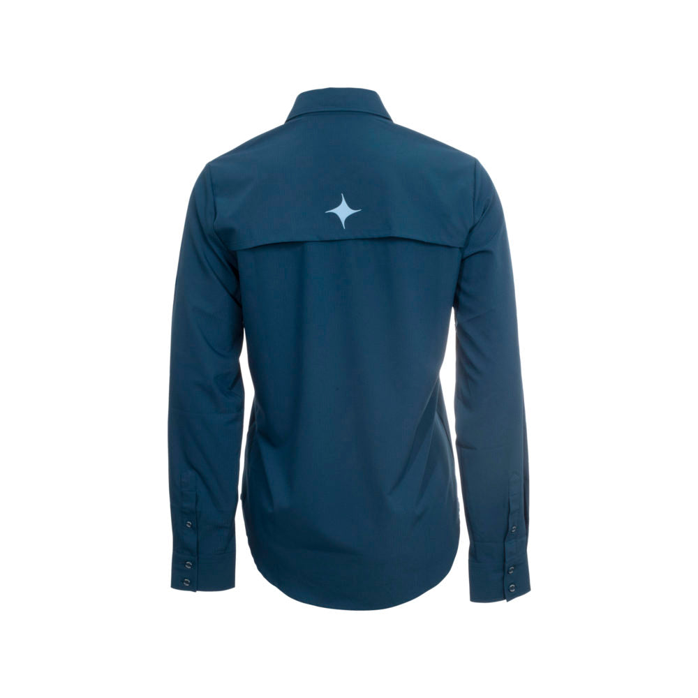 Camisa Maja Outdoor Signature Azul Marino Dama - Manga Larga