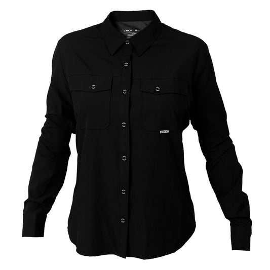 Camisa Maja Outdoor Signature Negro Dama - Manga Larga