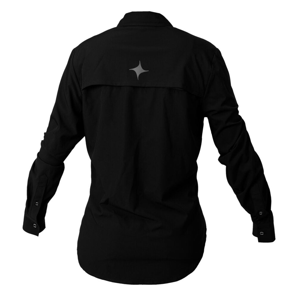 Camisa Maja Outdoor Signature Negro Dama - Manga Larga