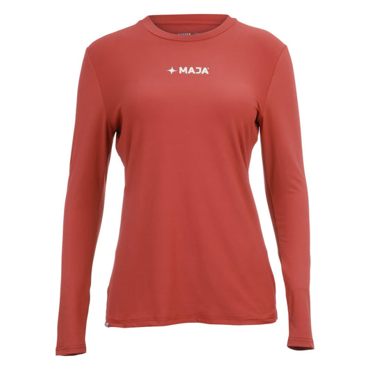 Camiseta Dama Maja Performance Vino  - Manga Larga