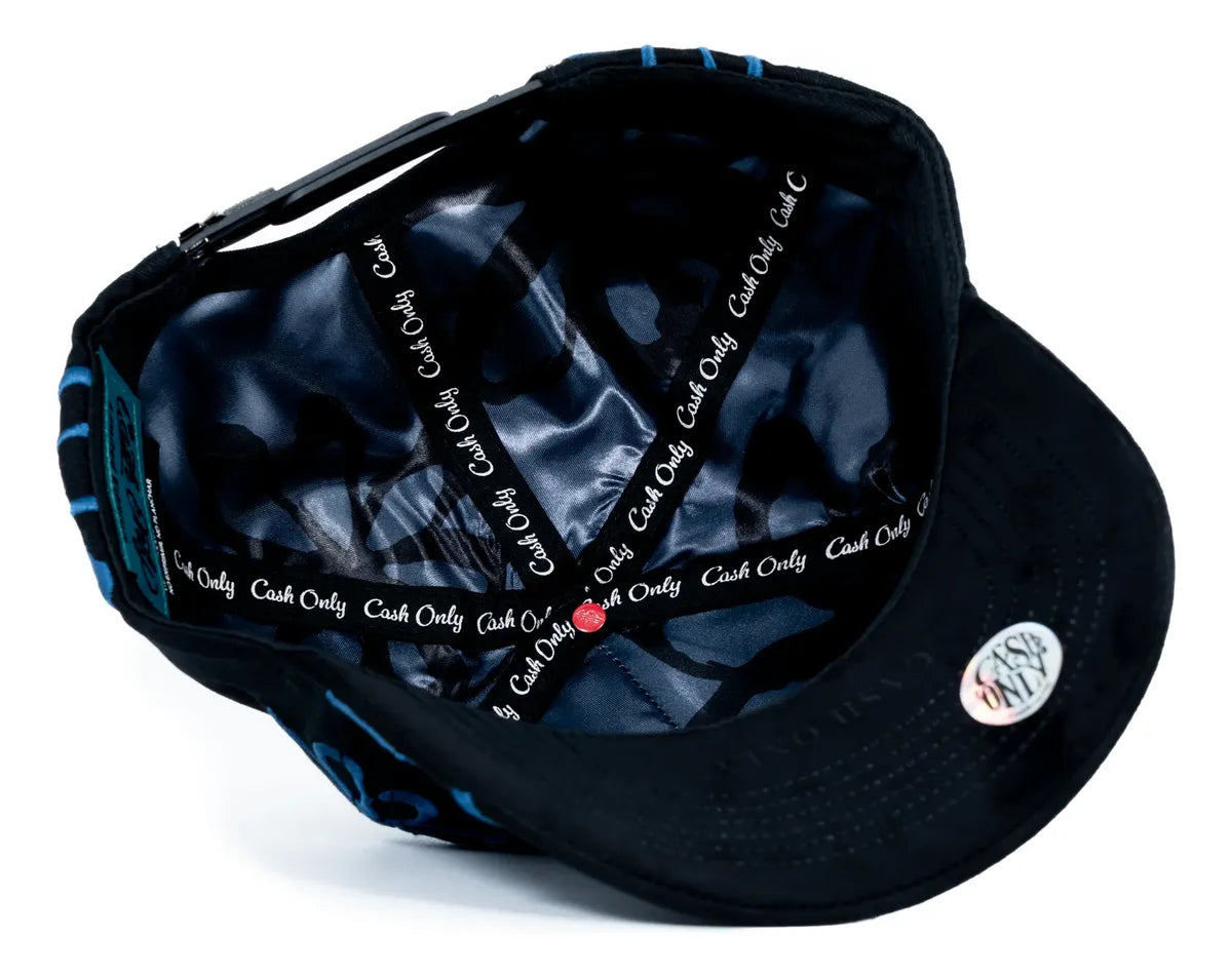 GORRA CASH ONLY - BLUE FLOWERS
