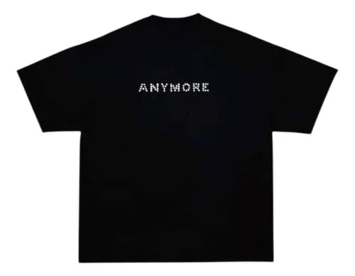 ANYMORE GLITTERS T-SHIRT BLACK