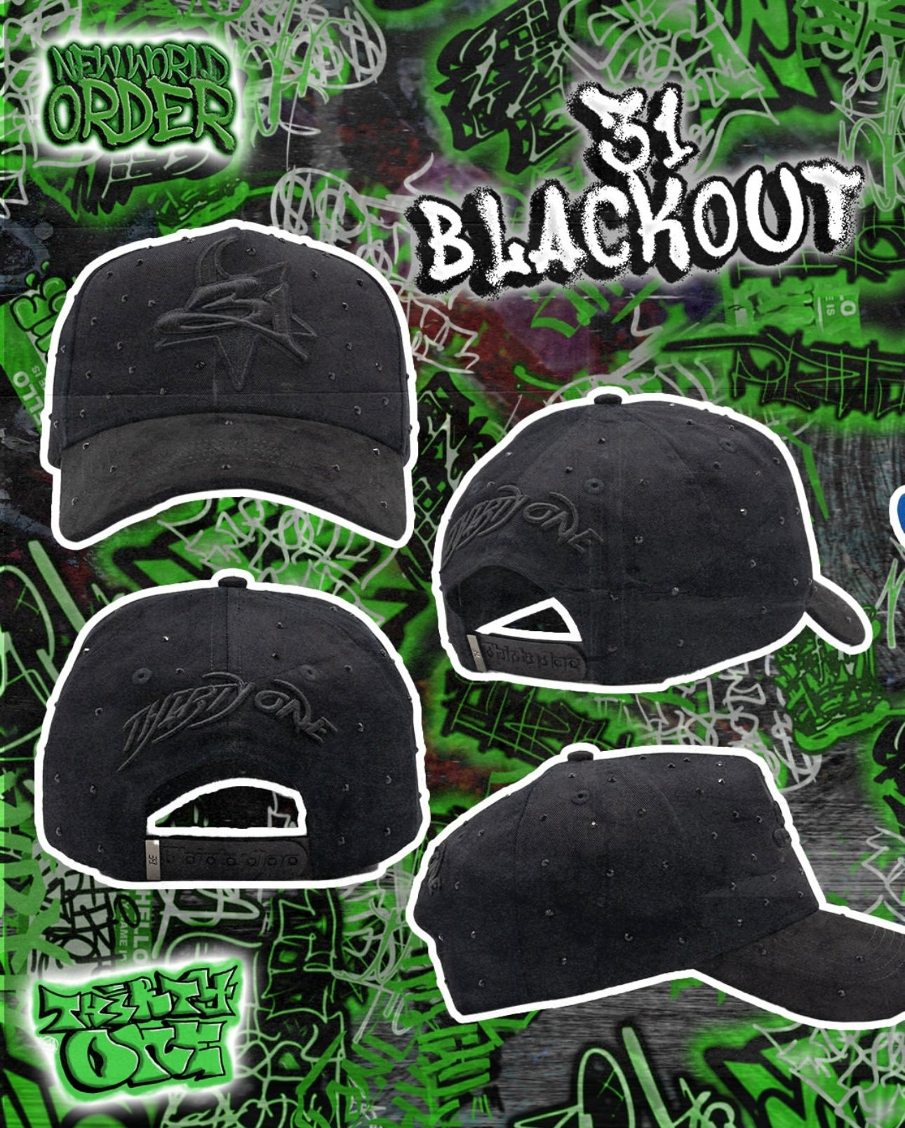 GORRA 31 HATS BLACK OUT