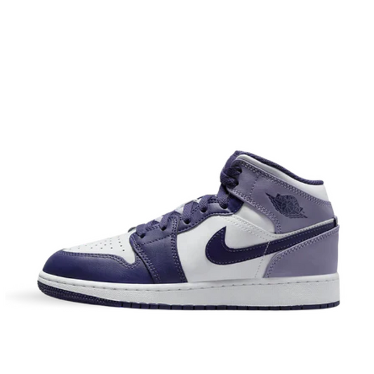 Air Jordan 1 Mid White Sky J Purple (GS)