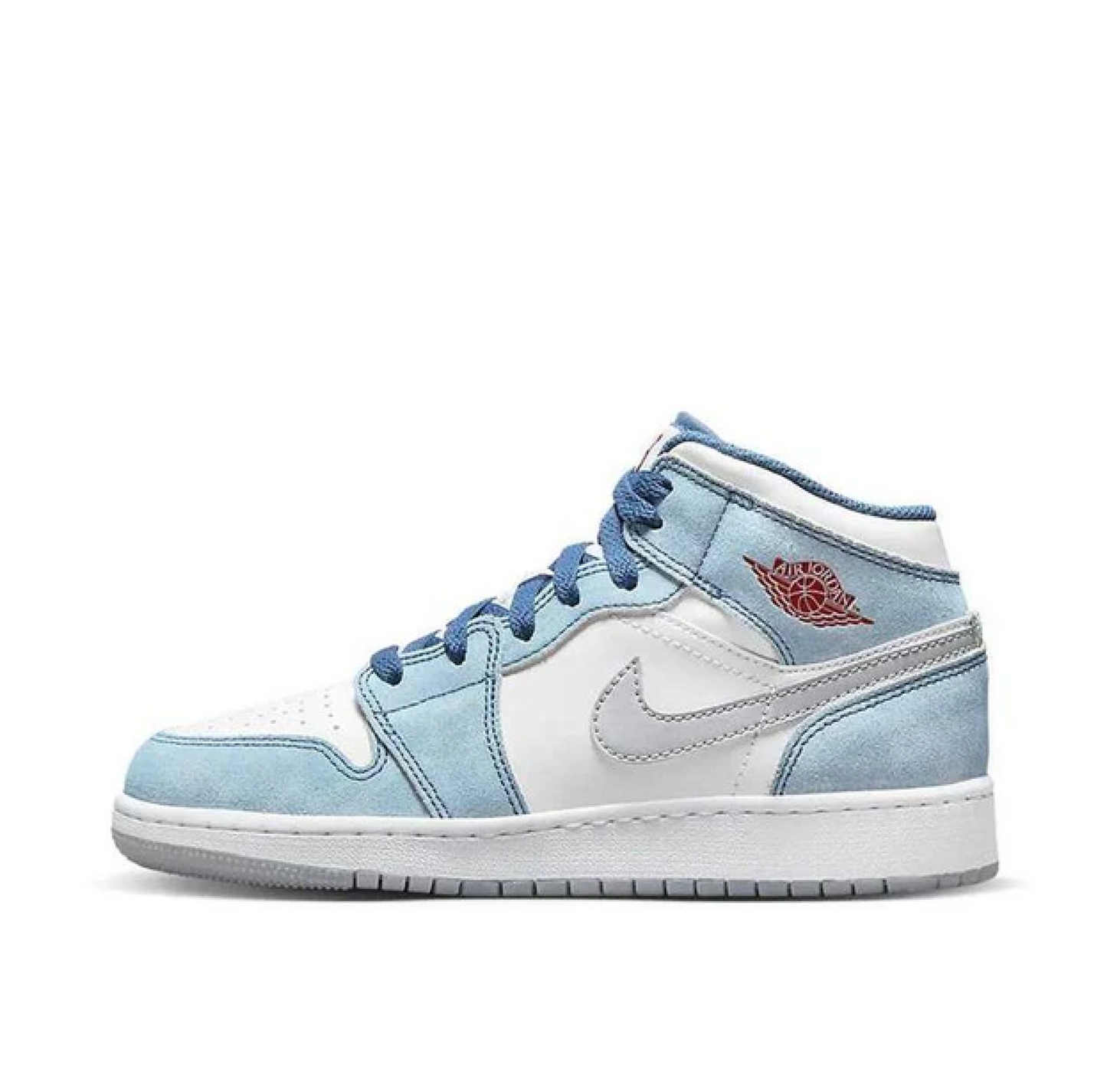 Air Jordan 1 Mid SE French Blue Light Steel (GS)