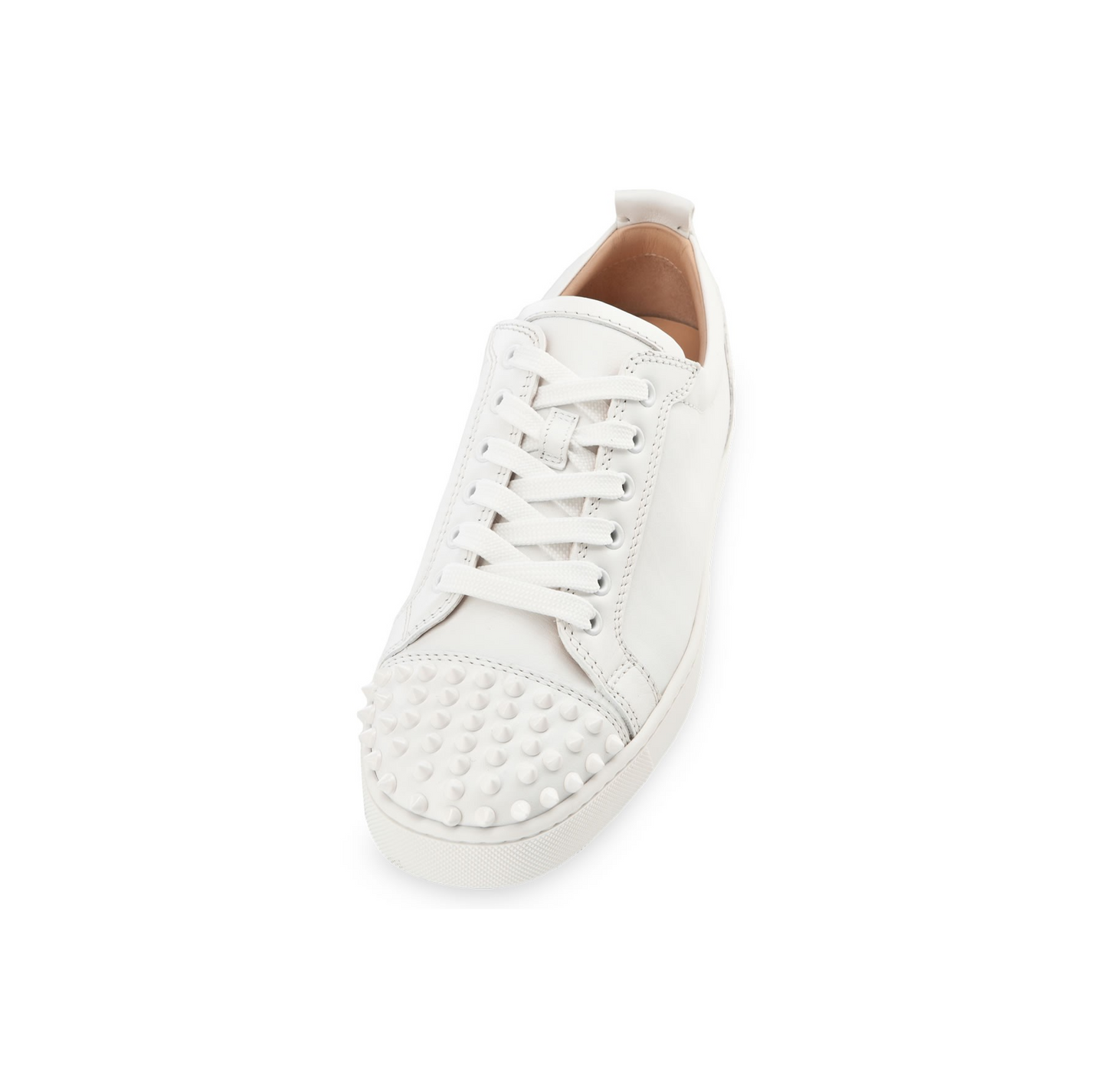 Christian Louboutin Louis Junior Spikes White