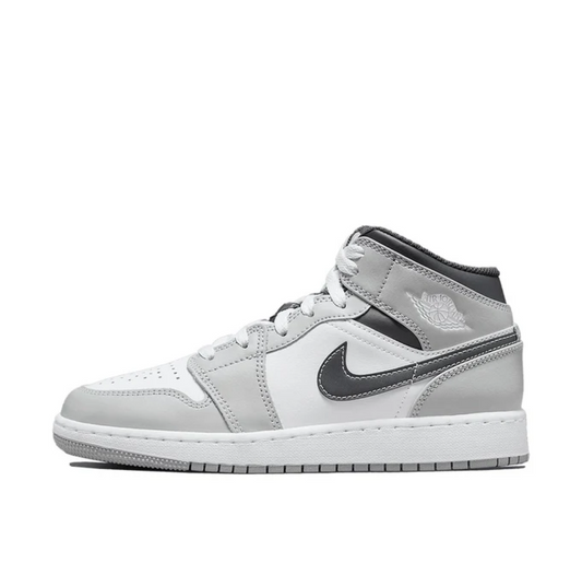 Air Jordan 1 Mid Light Smoke Grey Anthracite (GS)