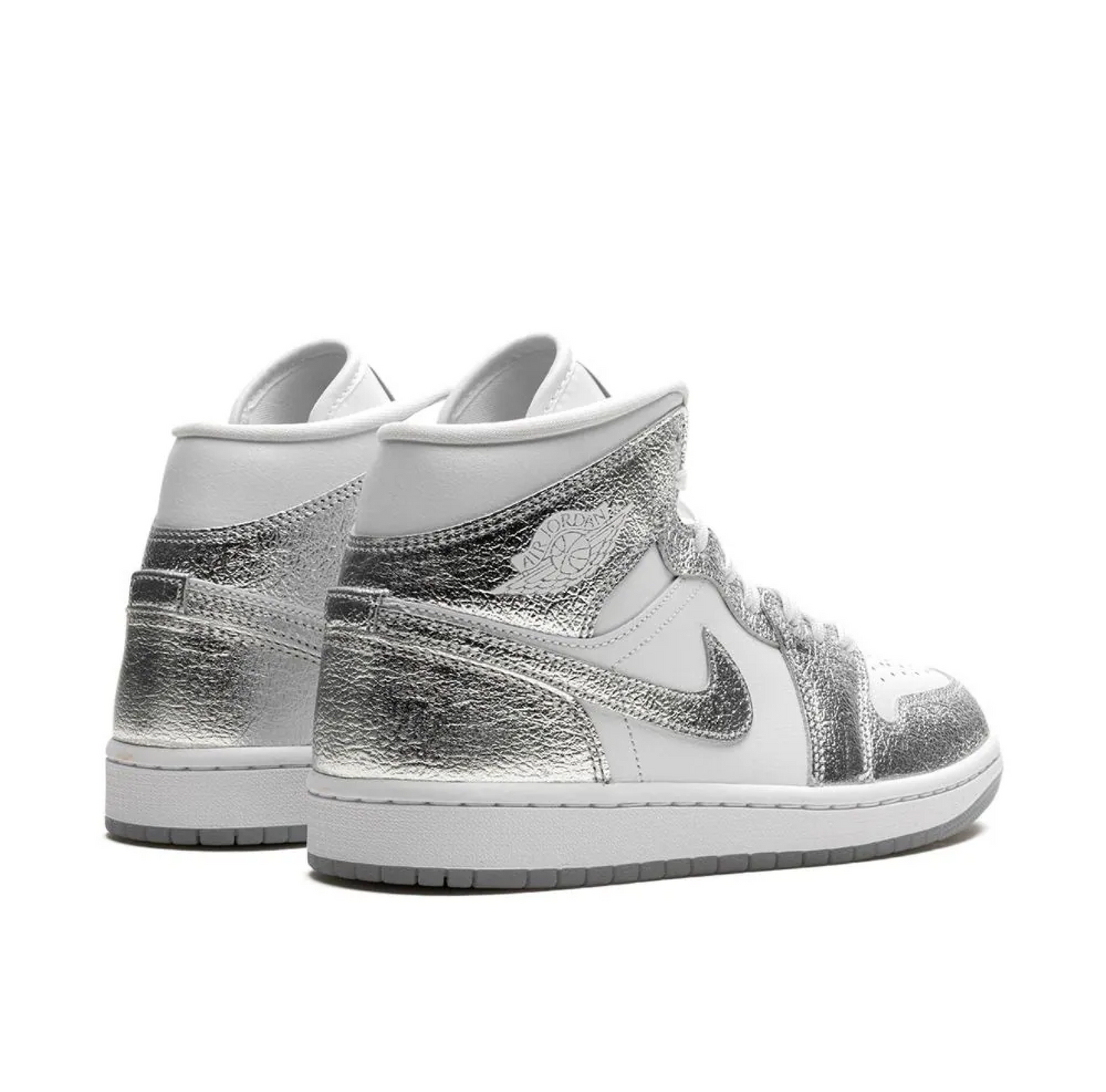 Air Jordan 1 Mid SE Metallic Silver (W)