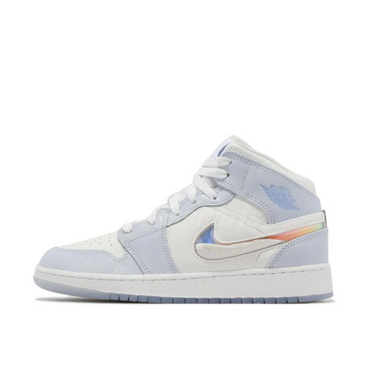 Air Jordan 1 Mid SE Glitter Swoosh (GS)