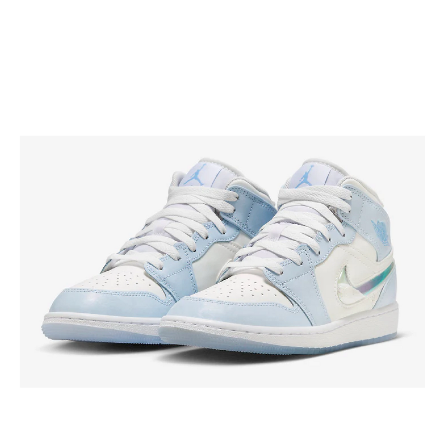 Air Jordan 1 Mid SE Glitter Swoosh (GS)