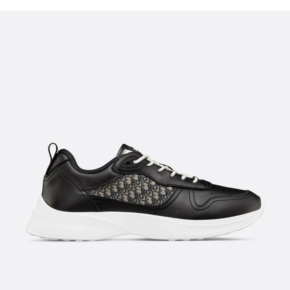 Dior B25 Runner Black Smooth Calfskin Oblique Jacquard