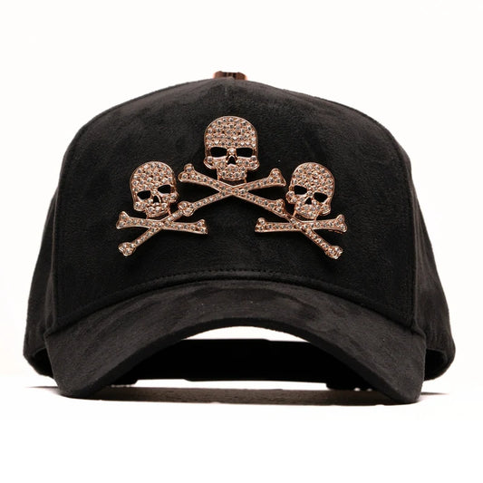 GORRA EL BARBAS HATS “ROSE GOLD SKULLS”