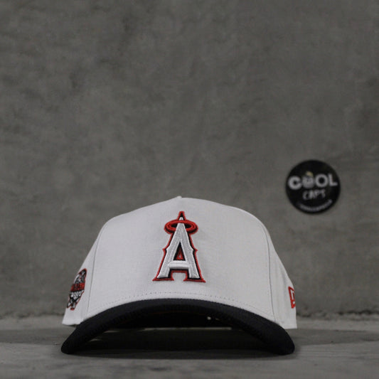 GORRA NEW ERA ANGELS WHITE BLACK ADJUSTABLE
