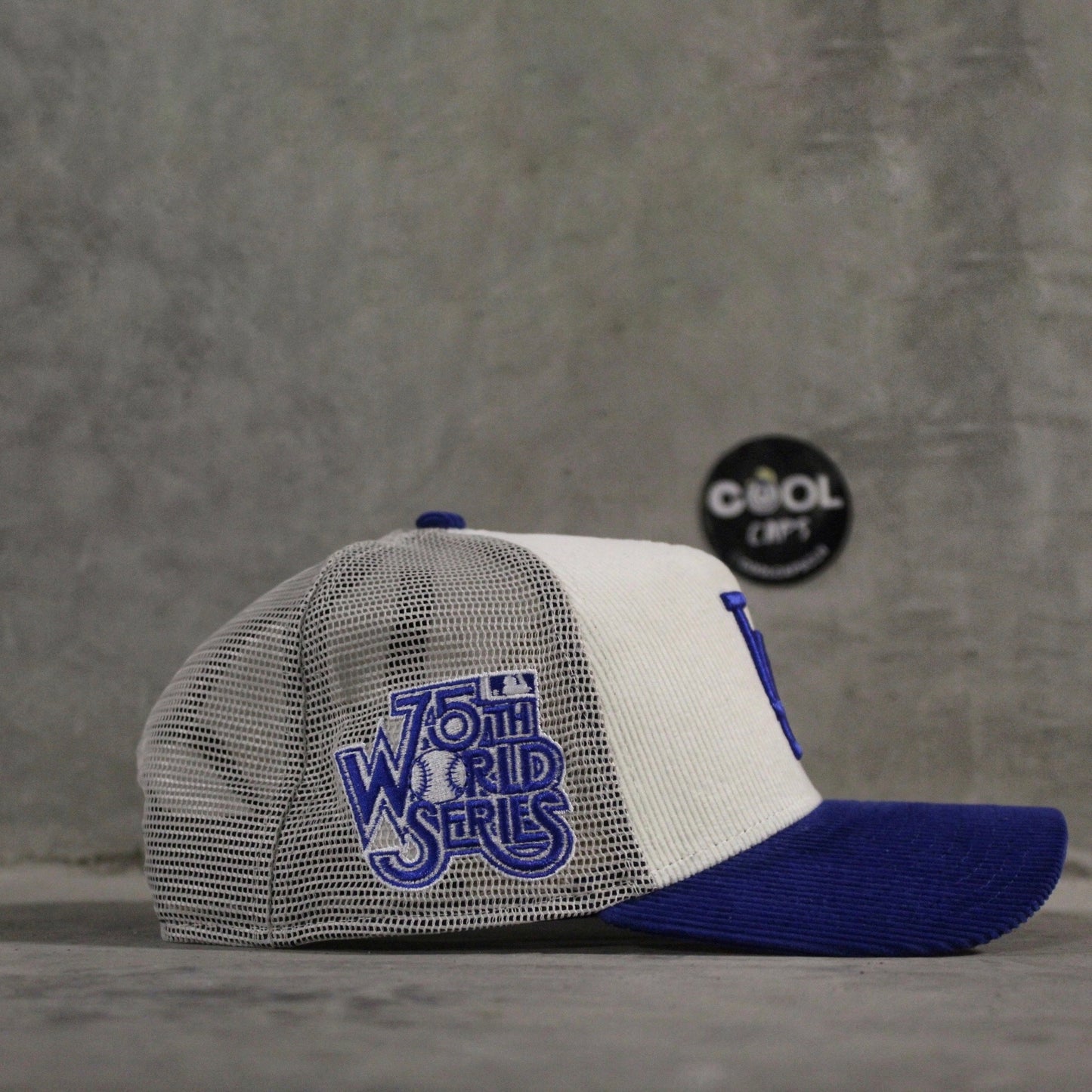 GORRA NEW ERA LOS ANGELES BEIGE BLUE ADJUSTABLE