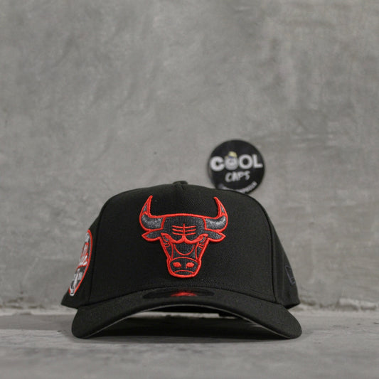 GORRA NEW ERA CHICAGO BULLS BLACK RED ADJUSTABLE