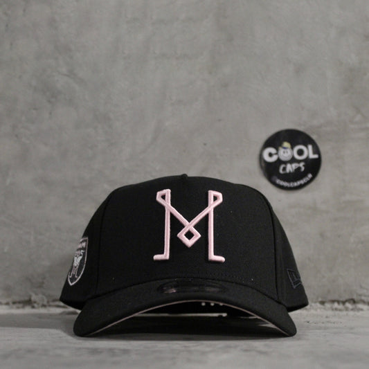 GORRA NEW ERA MIAMI PINK BLACK ADJUSTABLE
