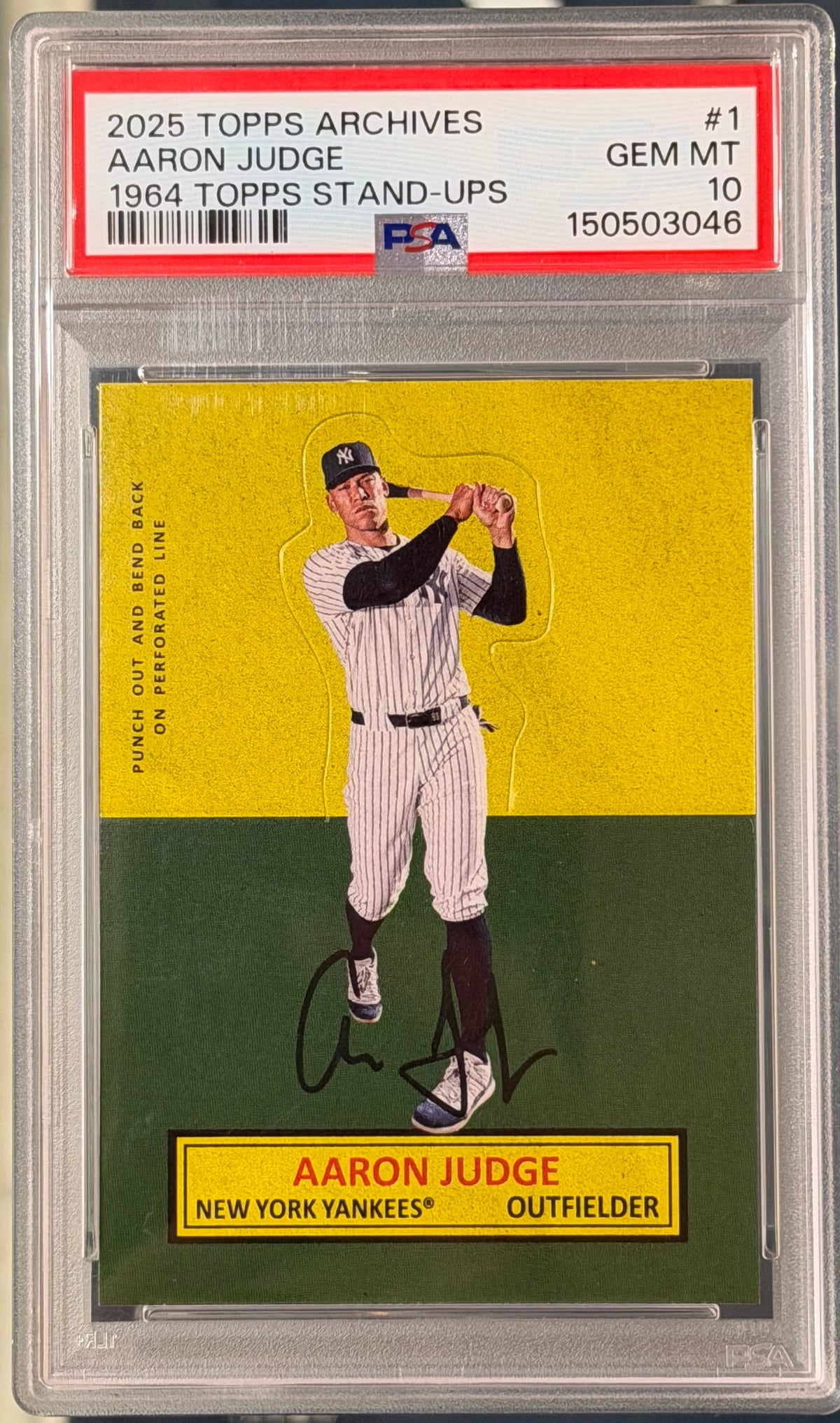 CARTA SPORTS Topps Archives Aaron Judge #11964 Stand Ups PSA 10