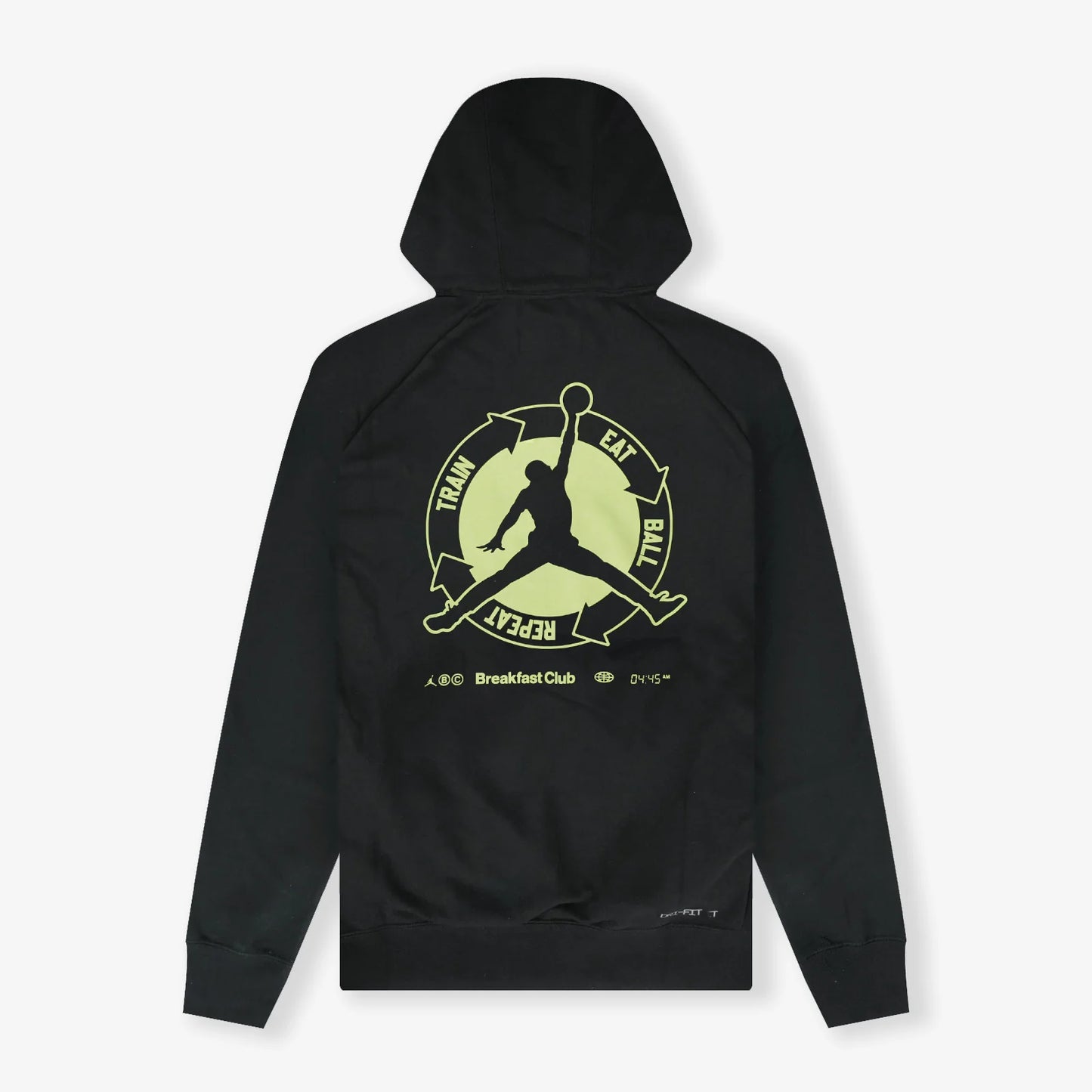 Jordan Dri-FIT Sport BC Men's Fleece Hoodie Black/Liquid Lime