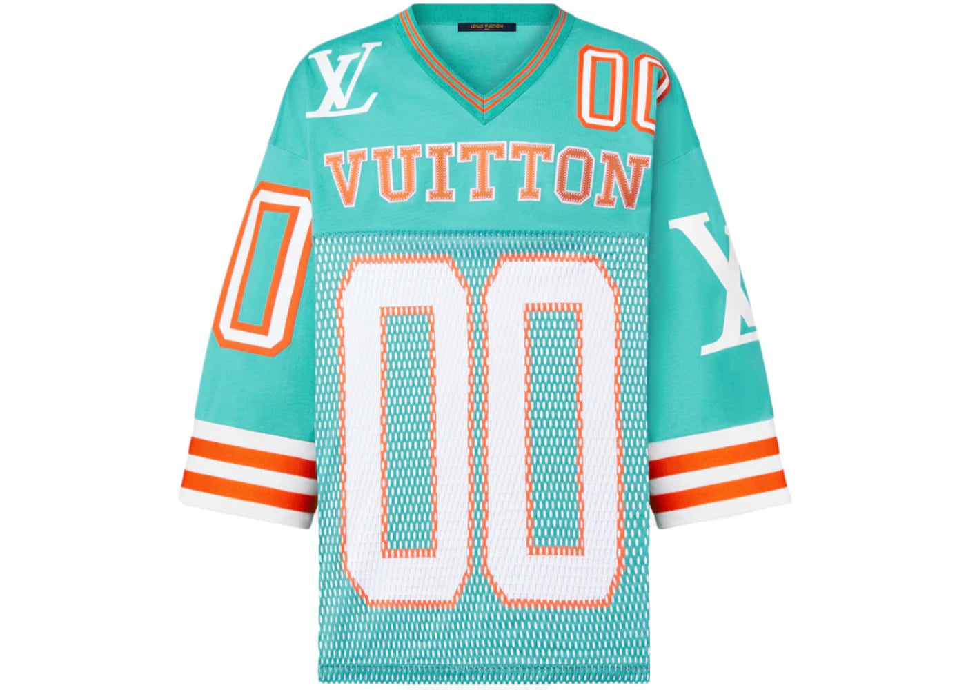 Louis Vuitton Hockey Jersey T-shirt Mint & Short with Patch Mint