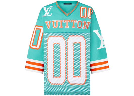 Louis Vuitton Hockey Jersey T-shirt Mint & Short with Patch Mint