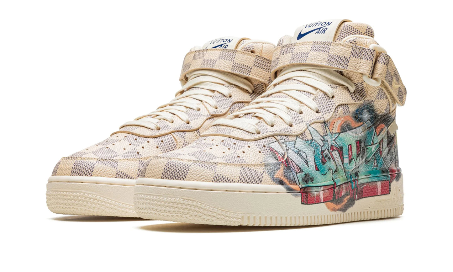 Louis Vuitton Nike Air Force 1 Mid By Virgil Abloh Graffiti