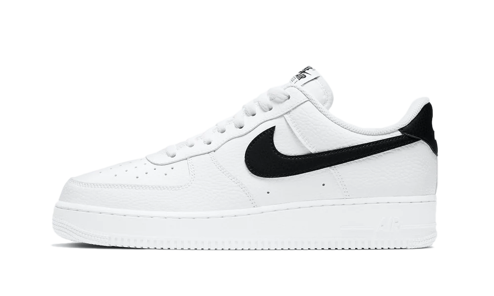 Air Force 1 Low '07 White Black Pebbled Leather DAMAGED BOX