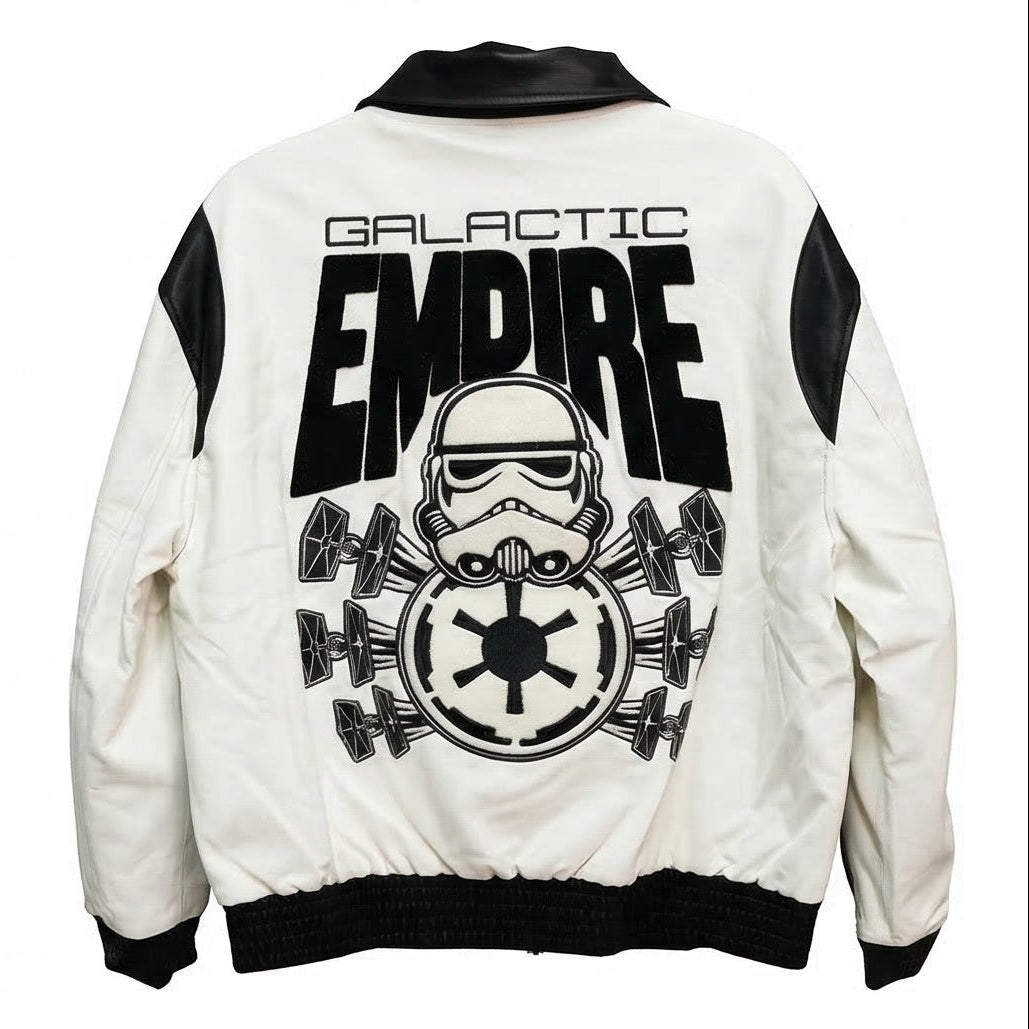 Jeff Hamilton Star Wars Leather Jacket Black White