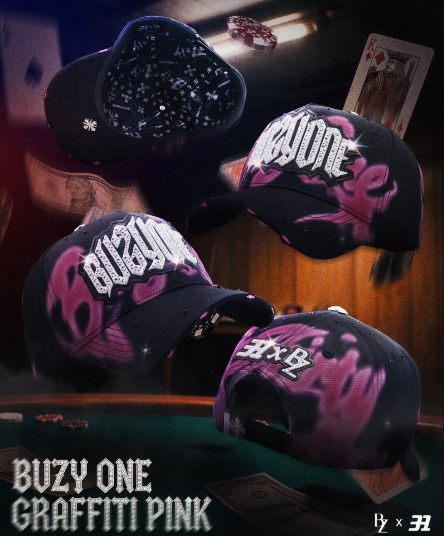 Gorra Baez X 31 Hats Buzyone - Buzy One Graffiti Pink (PREVENTA)