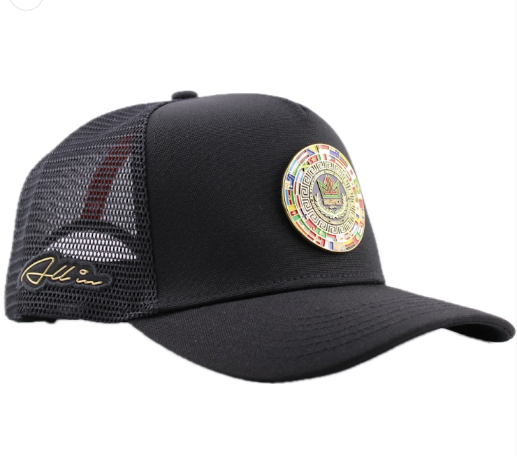 GORRA ALL IN CHAVEZ PIN NEGRA CURVA