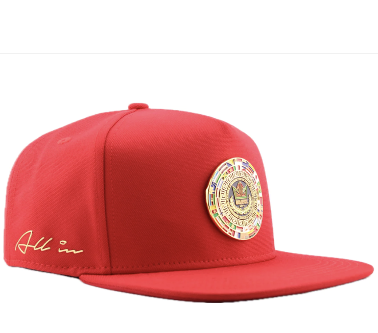 GORRA ALL IN CHAVEZ PIN ROJA PLANA