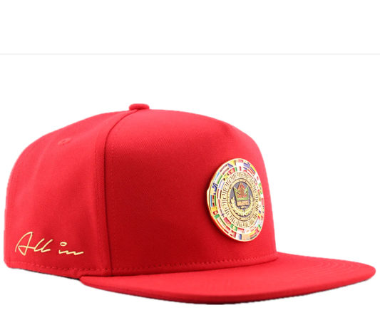 GORRA ALL IN CHAVEZ PIN ROJA PLANA