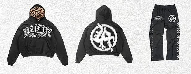 CONJUNTO DANDY HATS x LOST HILLS "HANDLE WHIT CARE" (HOODIE Y PANTS) (PREVENTA)