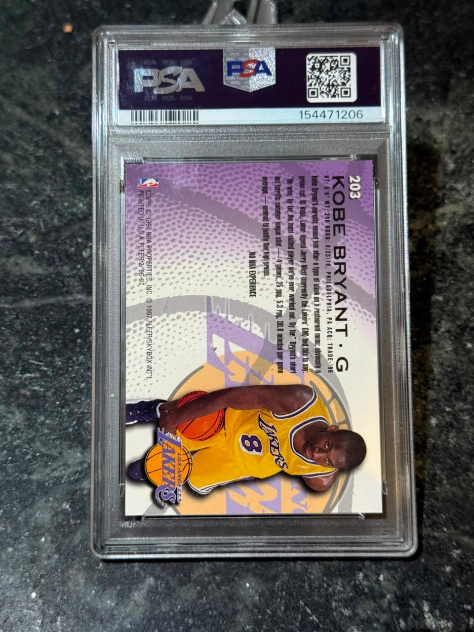 Kobe Bryant 1996-97 Fleer Rookie Card