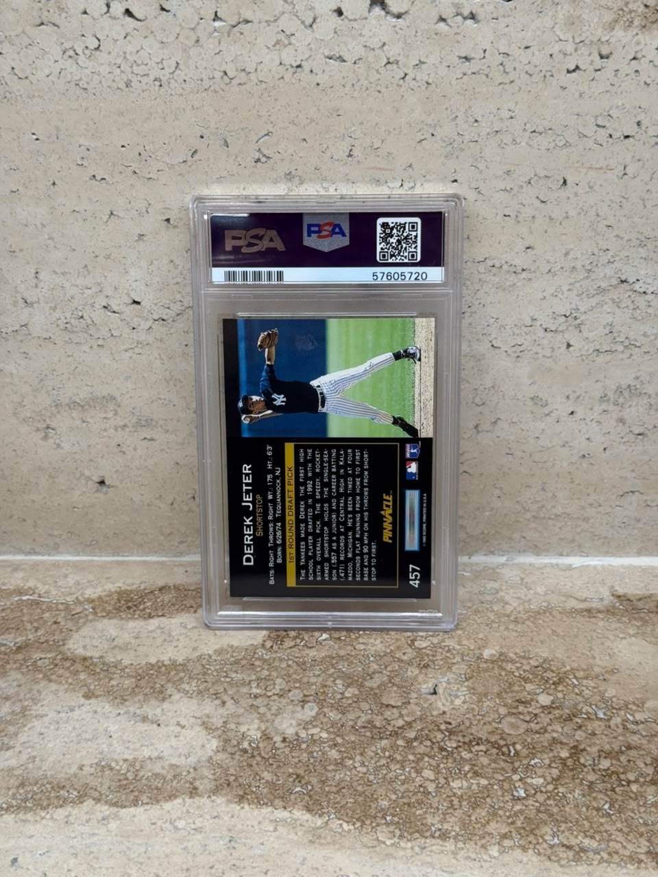 Derek Jeter 1993 Pinnacle 1st Round Draft Pick Rookie Card