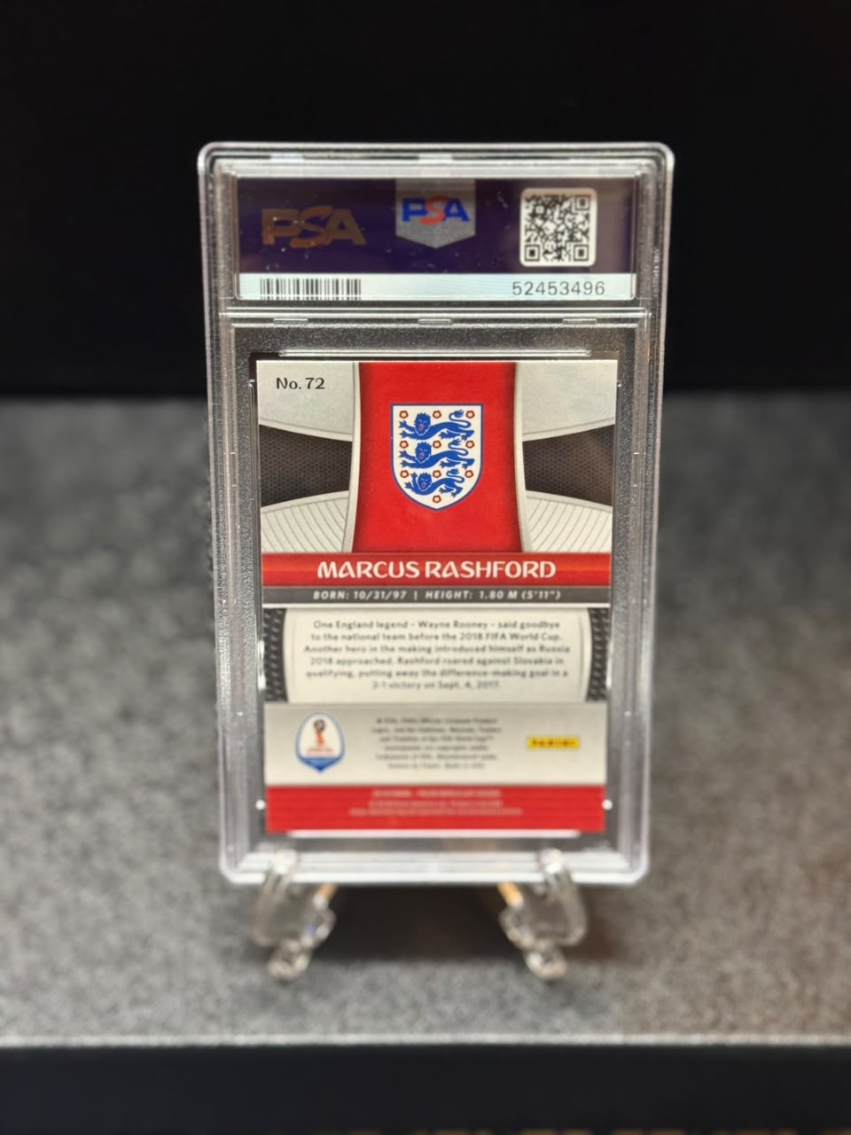 Marcus Rashford 2018 Panini Prizm World Cup
