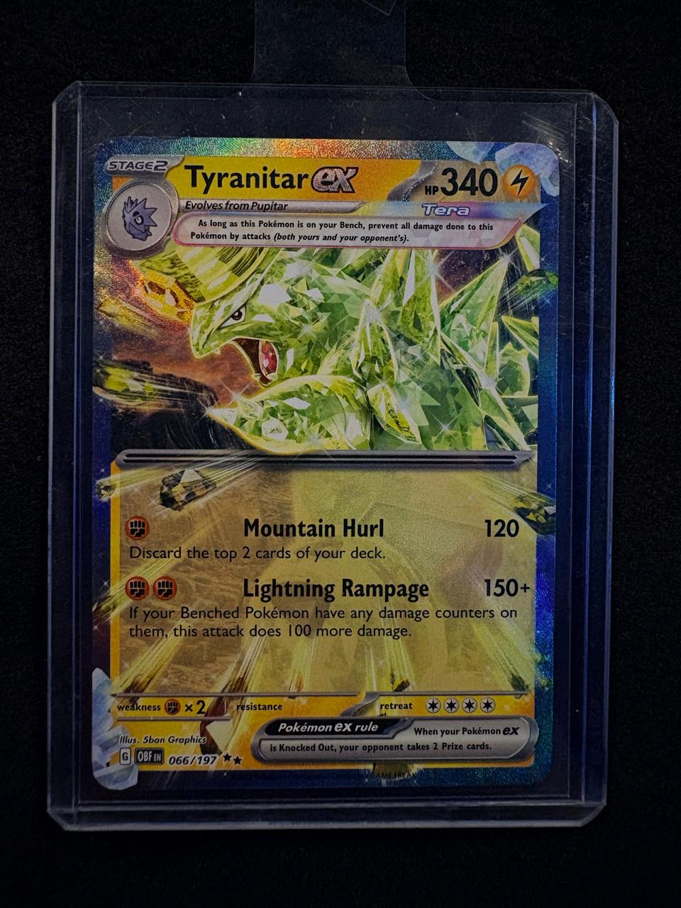 CARTA POKEMON Tyranitar ex