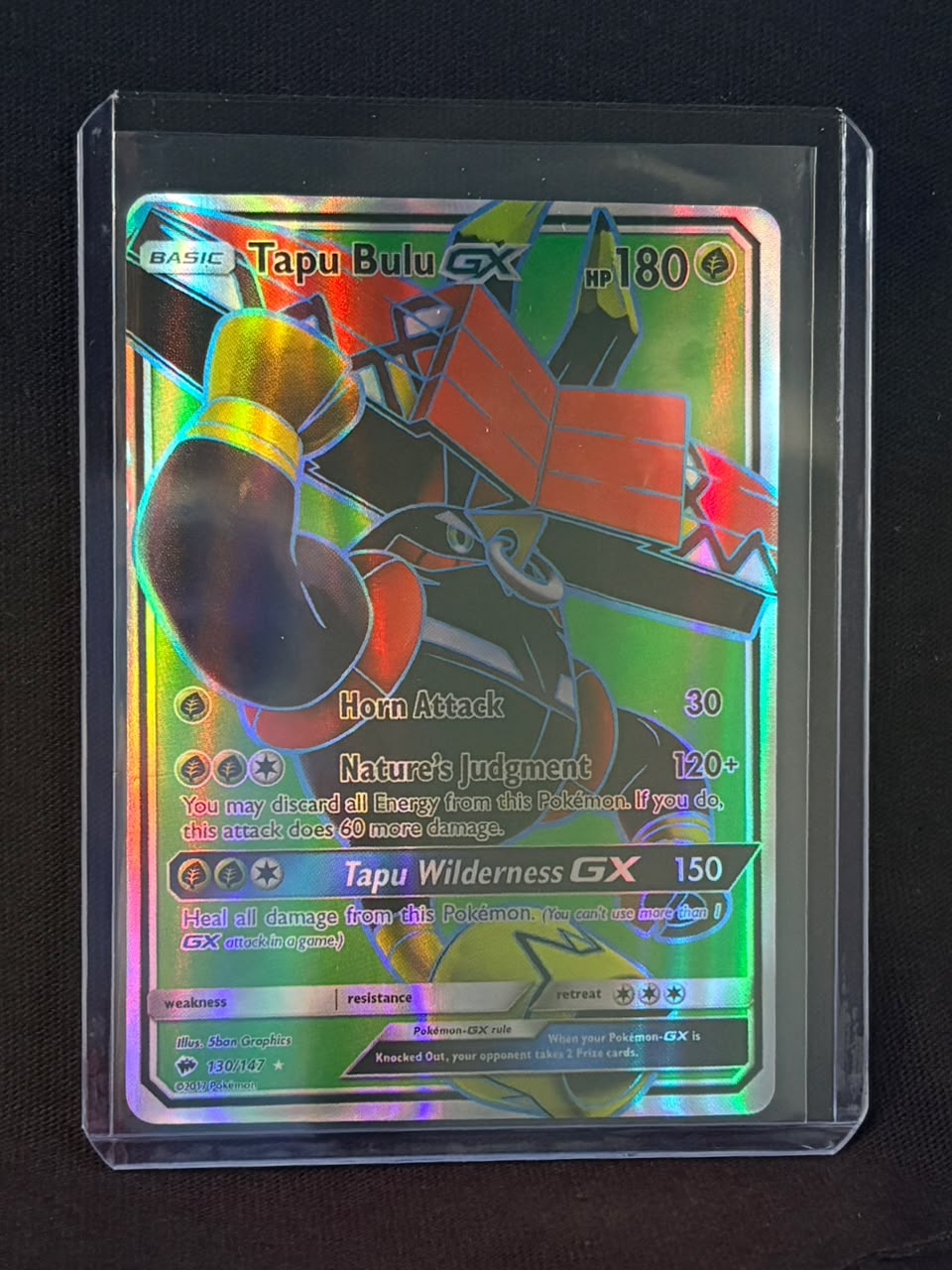 CARTA POKEMON Tapu Bulu GX 130/147