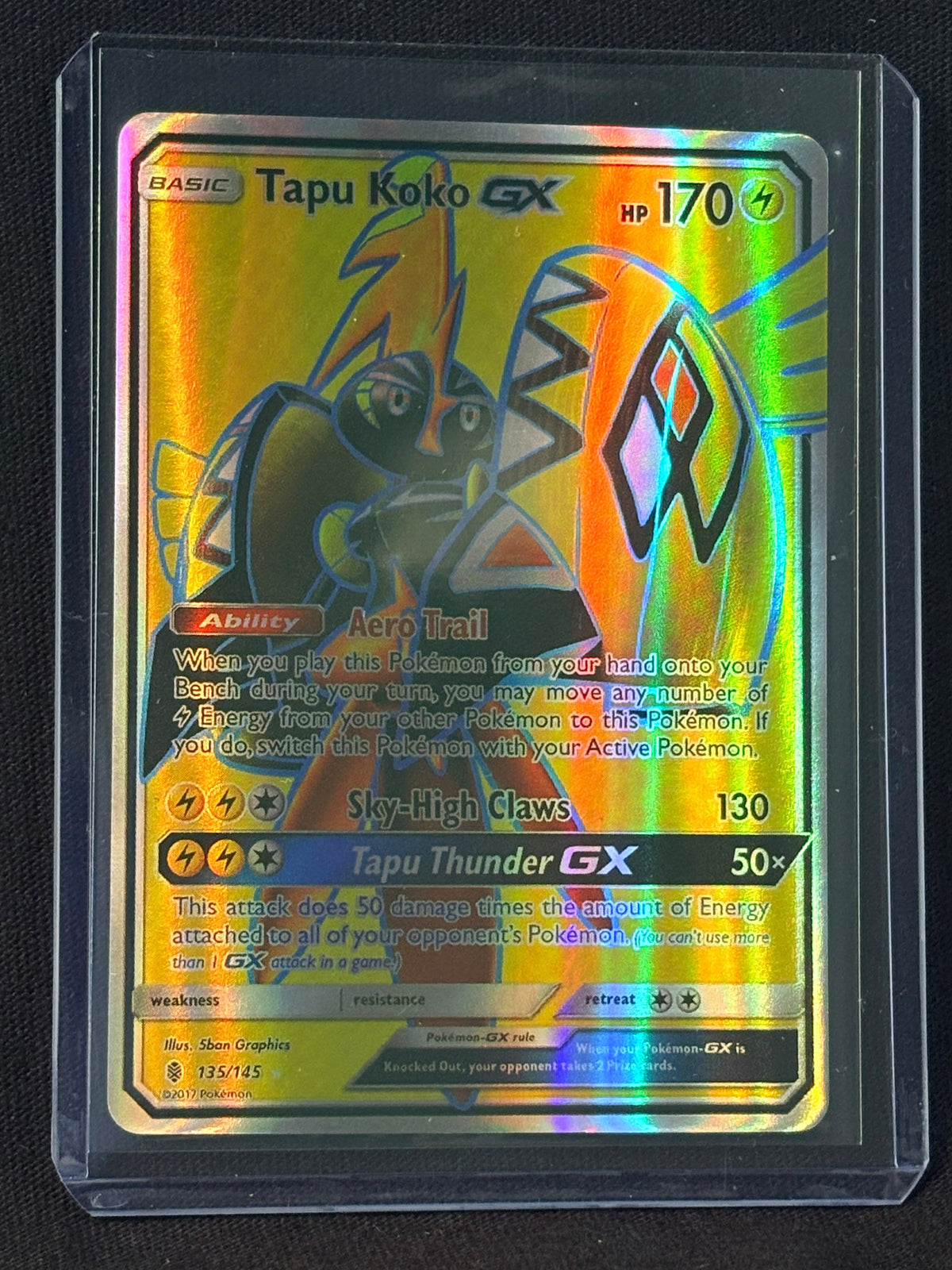 CARTA POLEMON Tapu Koko GX 135/145 – Full Art