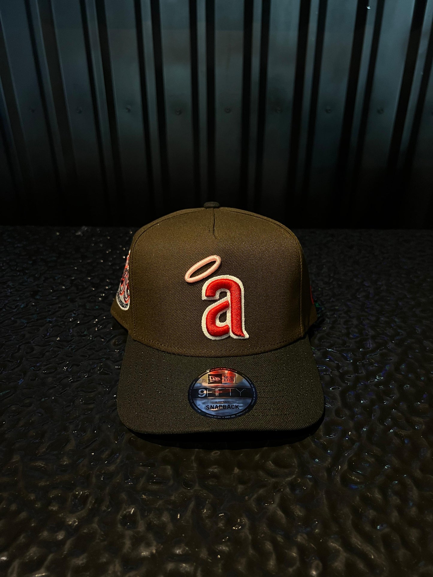 GORRA NEW ERA CALIFORNIA ANGELS "á" 35TH BROWN BLACK SNAPBACK